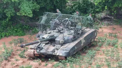 Танк «Оплот-Т» у Таїланді оснастили складаним антидроновим «капюшоном» української розробки