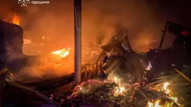 Російська атака по Одещині спричинила пожежу на 100 кв.
