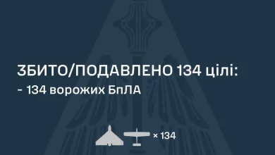 У ніч на 26 серпня Сили оборони збили та подавили 134 ворожі БпЛА