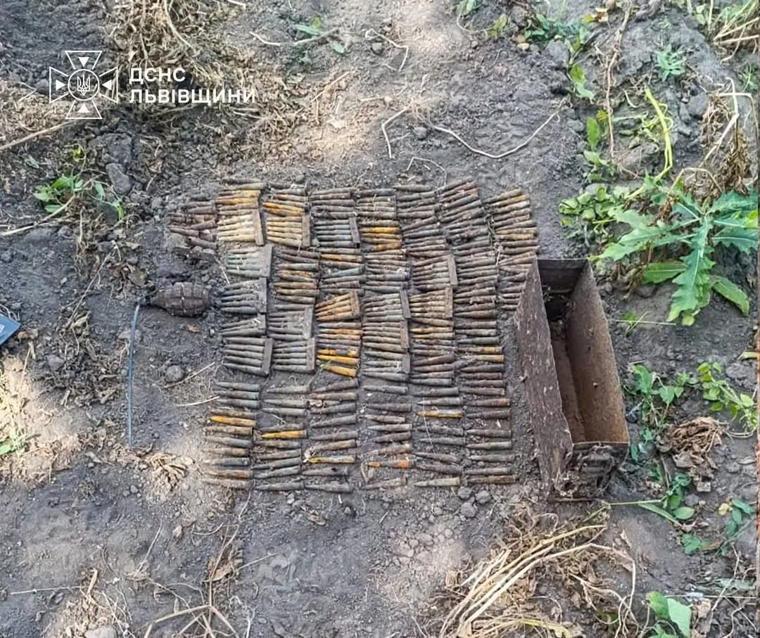 На Львівщині сапери знищили гранату Ф-1, 260 набоїв та артснаряди часів Другої світової