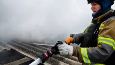 У Херсоні рятувальники загасили пожежу після удару російського FPV-дрона