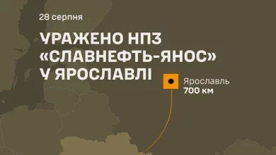 Сили оборони України вразили НПЗ «Славнефть-ЯНОС» у Ярославлі