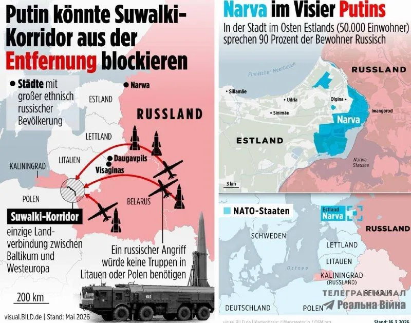 Bild описало можливі сценарії нападу Росії на країни НАТО
