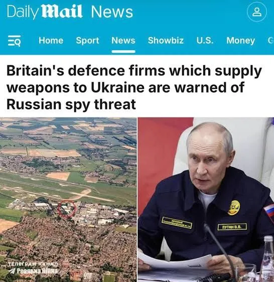 Daily Mail: Кремль може готувати удари по британських оборонних компаніях за межами України