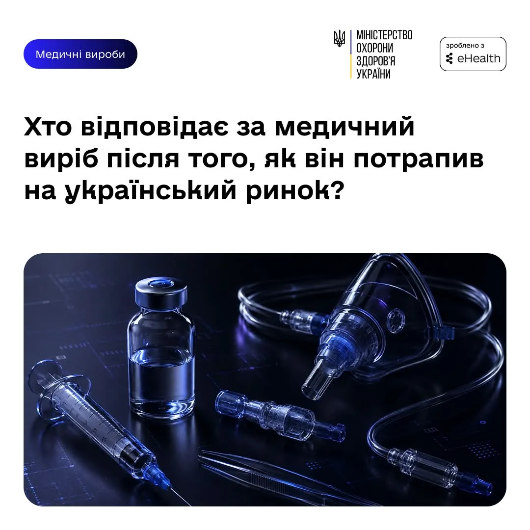 Хто відповідає за медичний виріб після потрапляння на ринок України