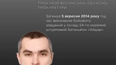 Пам’ять про Сергія Миколайовича Грибкова: прокурора й добровольця батальйону «Айдар»