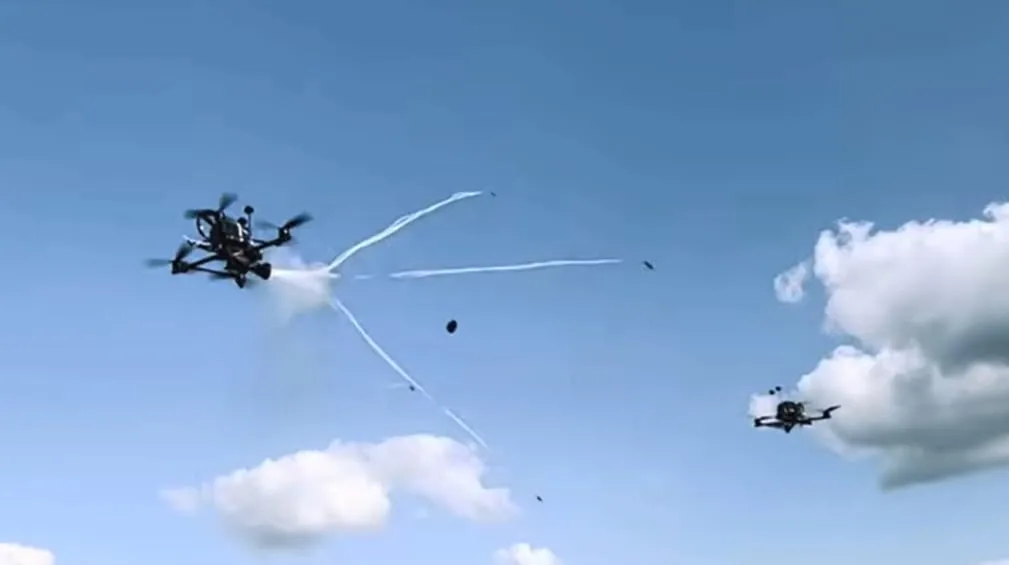В Україні представили дрон-перехоплювач WINFLY Spider із сіткометом KARAKURT-K2