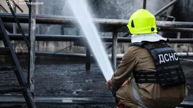 На Полтавщині після російського обстрілу сталася пожежа на промисловому підприємстві