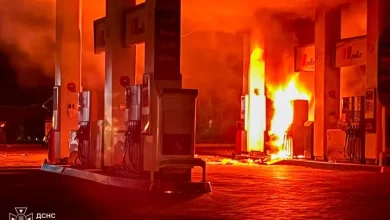У Харкові російський обстріл спричинив пожежу на АЗС без жертв