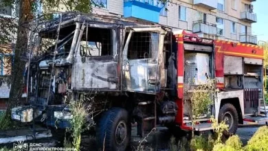 У Марганці росіяни обстріляли рятувальників під час гасіння пожежі