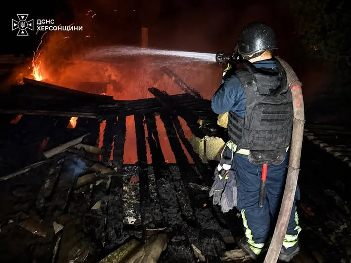 На Херсонщині за добу ліквідовано шість пожеж після атак російських дронів
