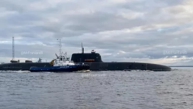 У Білому морі помітили російський атомний підводний човен «Хабаровск» під час ймовірних ходових випробувань