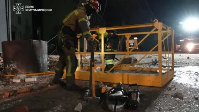 У Житомирі тривають аварійно-відновлювальні роботи після російського удару