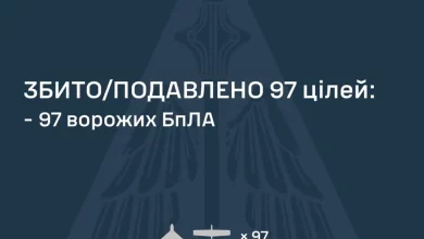 У ніч на 23 серпня сили ППО збили та подавили 97 ворожих дронів