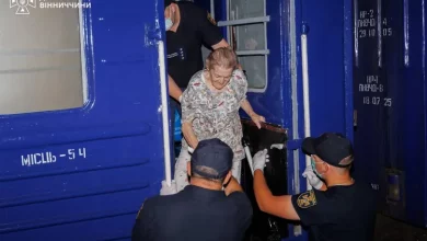 У Вінниці зустріли евакуаційний потяг із прифронтових областей України