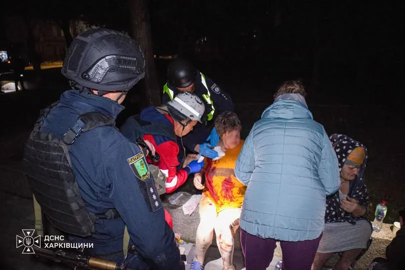 Нічна атака БпЛА по Харкову: поранені четверо людей