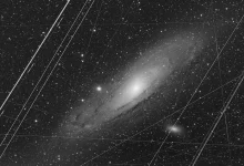 NASA показало оброблене зображення галактики Андромеди без земних артефактів