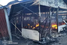 Російські обстріли Краматорського району: поранена жінка, пожежі в житлових будинках і на ринку