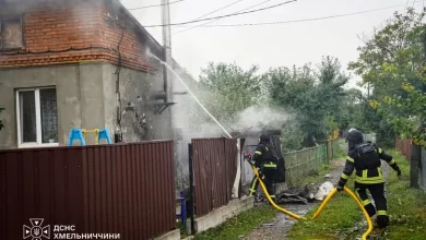 Російська атака БпЛА спричинила пожежі в Хмельницькому