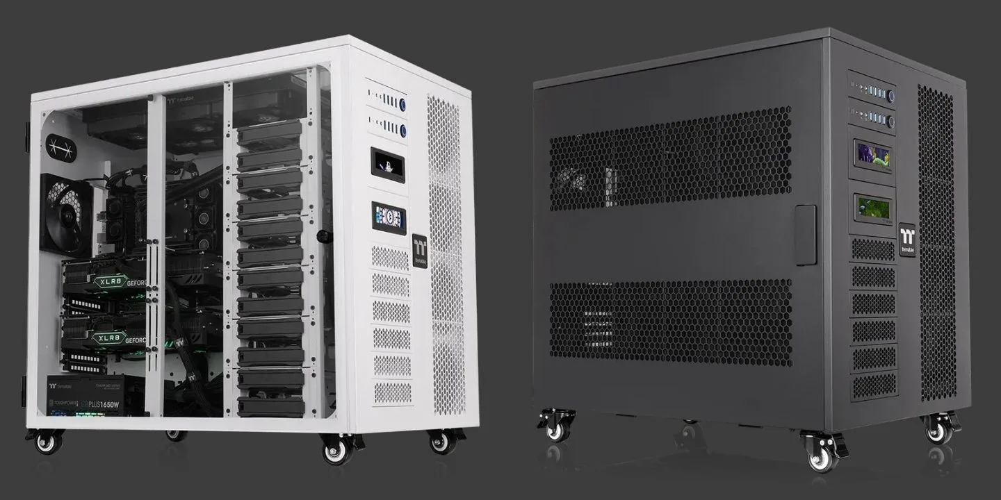 Thermaltake представила двосистемний корпус AX1000 для AI-робочих станцій