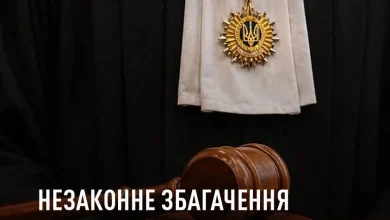 Суддю Західного апеляційного господарського суду обвинувачують у незаконному збагаченні