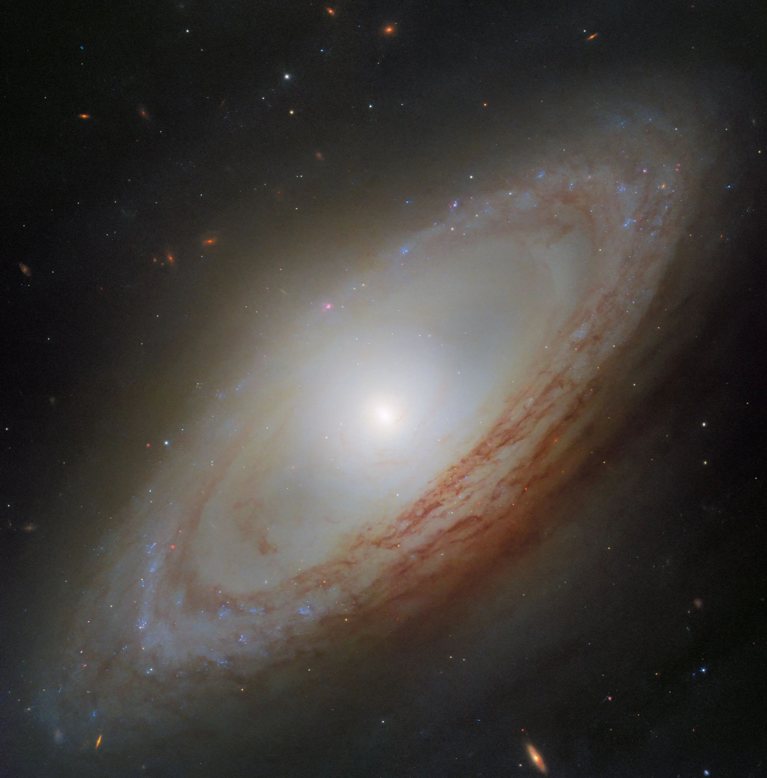 «Хаббл» показав незвичну галактику NGC 4698 з «перекрученим» центром