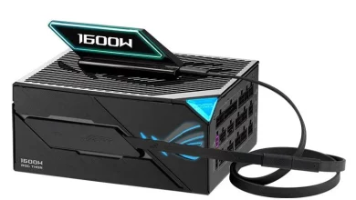 ASUS представила блок живлення ROG Thor III 1600W EVO з OLED-дисплеєм