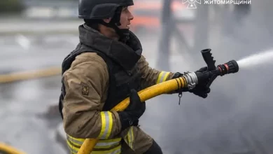 На Житомирщині після російського удару загорілися дві АЗС у Звягельському районі