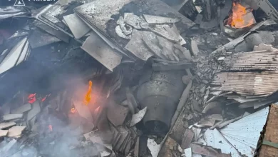 У Голосіївському районі Києва ліквідували пожежу після російської атаки