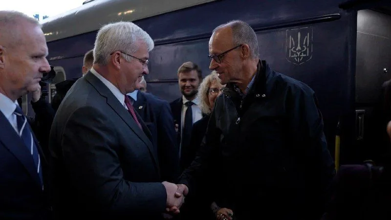 Канцлер Німеччини Фрідріх Мерц прибув до Києва з неоголошеним візитом