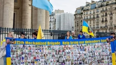 У Парижі пройшла акція на підтримку України та полонених Захисників 115 ОМБр