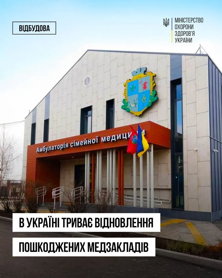 МОЗ: внаслідок агресії рф пошкоджено чи знищено 2 698 об’єктів медичної інфраструктури