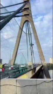 Північний міст у Києві закривають захисними сітками