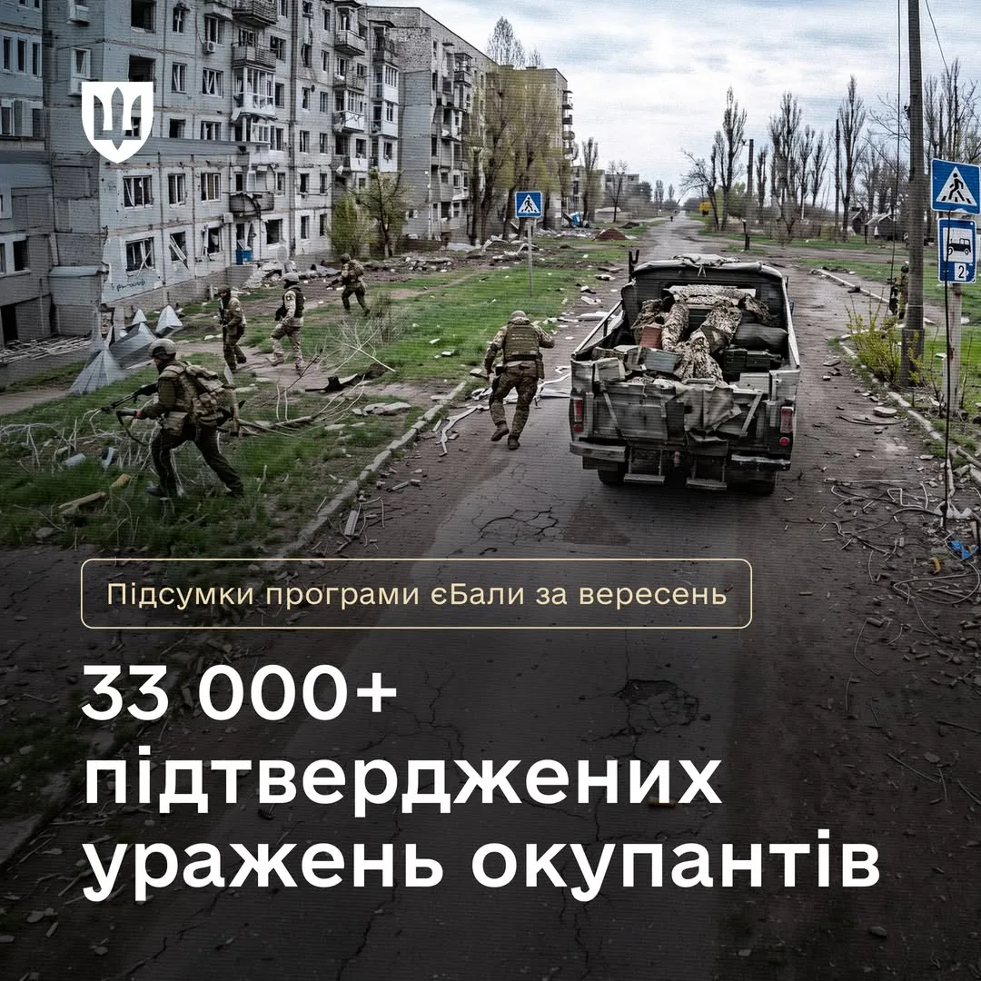 У вересні Сили оборони встановили кілька рекордів у межах програми єБали