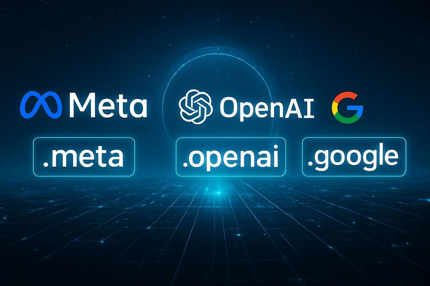 Meta, OpenAI та Google подають заявки на нові AI-домени