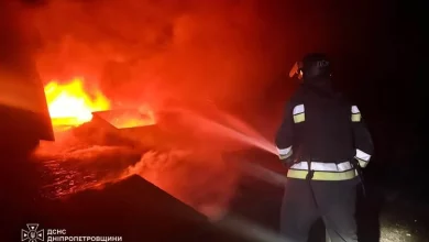 На Дніпропетровщині ліквідовано пожежу після російського обстрілу