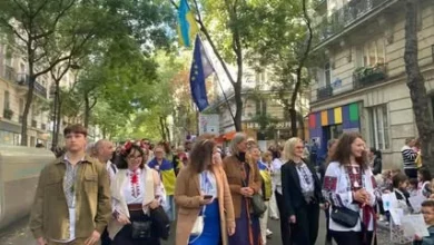 У Парижі відбулася акція на підтримку України та повернення полонених захисників