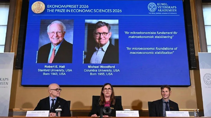 Нобелівську премію з економіки 2026 року отримали Роберт Холл і Майкл Вудфорд