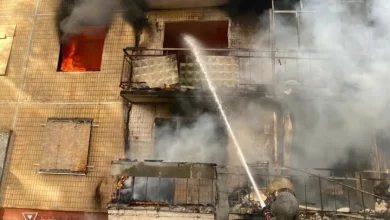 Російський FPV-дрон спричинив масштабну пожежу в житлових будинках Краматорська