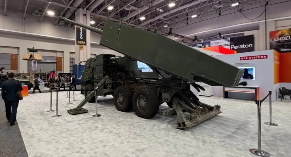 Зенітну 155-мм колісну САУ MDACS представили на виставці AUSA 2026