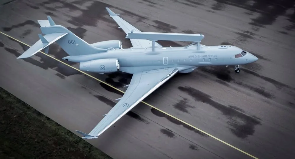 Saab представила перший літак ДРЛВіУ GlobalEye для повітряних сил Швеції