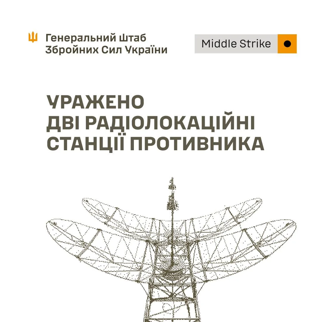 Сили оборони України вразили РЛС, станцію РЕБ та телекомунікаційні вежі РФ