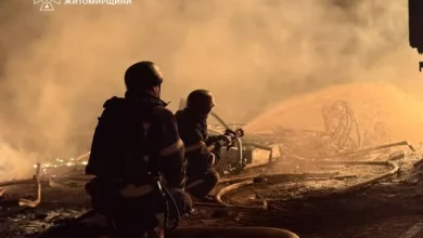 Російська нічна атака по Житомирщині спричинила пожежі на об’єктах критичної інфраструктури