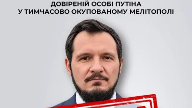 СБУ заочно оголосила підозру Артему Шарлаю, довіреній особі путіна в окупованому Мелітополі