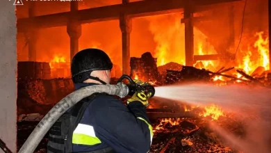 У Кіровоградській області ліквідували пожежу складів після російського удару