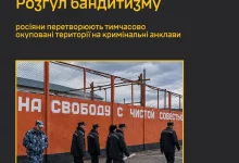 Росія перетворює тимчасово окуповані території України на кримінальні анклави