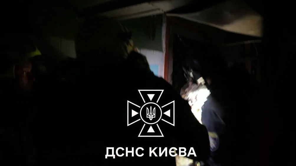 У Києві рятувальники дістали з-під завалів пораненого собаку